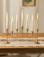 NUPTIO Gold Candlestick Holders for Table: Candelabra for Taper Candles by Nuptio
