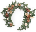 Ling's moment 5 FT Brown Artificial Flower Garland by LingsMoment