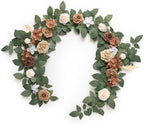 Ling's moment 5 FT Brown Artificial Flower Garland by LingsMoment