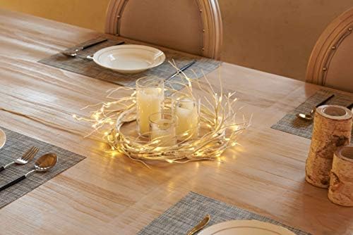LITBLOOM Lighted Birch Garland 6FT 48 LED Battery Operated with Timer Pre-lit Twig Vine Lights for Christmas Fireplace Mantle Table Decoration Indoor Outdoor - Image 5