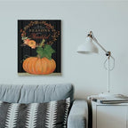 Stupell Industries Thankful Pumpkin Holiday, 24 x 30 Inch Canvas Wall Art - Image 3