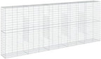 vidaXL Gabion Basket with Cover 196.9"x19.7"x78.7" Galvanized Iron - Image 7