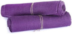 MDS® Pack of 12 Natural Burlap Table Runner, 12 x 108 Inch, Jute Rustic Farmhouse Boho Table Decor for Wedding Reception, Dining Table, Bridal Shower, Baby Shower & Party Decorations - Cadbury Purple - Image 5