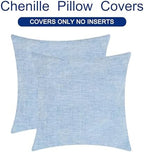 CaliTime Decorative Couch Throw Pillow Covers 26 X 26 Inches Baby Blue - Image 6