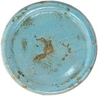 Creative Co-Op Large Distressed Blue Terracotta Pillar Candle Holder,5.5" W x 6.5" H (Pack of 6) - Image 6