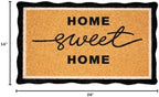 Folkulture Home Sweet Home Door Mat, Scalloped Doormat Outdoor - 16" x 28" - Image 3