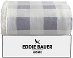 Eddie Bauer - Throw Blanket, Brushed Fleece & Plush Sherpa Soft Blanket, Throw Blanket for Couch & Bed (Mountain Plaid Chrome Grey, 50" x 60") - Image 6