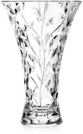 Lorren Home Trends Crystal Laurus Vase 11"-Made In Italy by LorrenHomeTrends