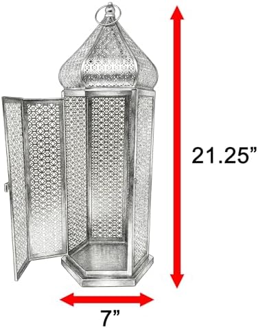 Vela Lanterns Decorative Indoor Tall Black Floor Lantern, Extra Large - Image 5