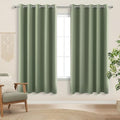 KOUFALL 72 Inch Wide Curtains for Bedroom,Extra Wide Blackout Heat Temperature Control Window Coverings for Kitchen,63 Inch Length,Sage Green by KOUFALL