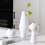 Modern Ceramic Vase Set - Decorative Small Flower Vases for Home Decor by LwellDwell