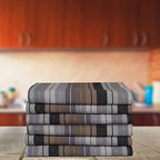 Urban Villa Cloth Napkins 100% Cotton Highly Absorbent Washable Durable Reusable Premium Dinner Napkins Ideal for Gifts for Mothers Day Hotel Farmhouse Parties - Grey Multi (20" x 20", Set of 12) - Image 4