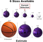 Purple & Silver 2.5" Christmas Balls Christmas Tree Decoration Ornaments Shatterproof Hanging Balls for Birthday Halloween Holiday Wedding Decorations Set of 18pcs - Image 6