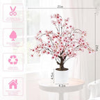 Caxchiling Artificial Cherry Blossom Tree 2FT, Faux Potted Tree Indoor - Image 4