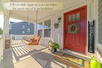 2in1 Merry Christmas Welcome Sign for Front Door Standing, Happy Thanksgiving Sign for Front Porch Standing, Christmas Porch Sign,Outdoor Wooden Interchangeable 4ft Tall Vertical Wood Holiday Fall Signs. - Image 5