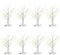 Macarrie 8 Pcs 18 in Lighted Birch Trees Christmas Wedding Decor, White by Macarrie