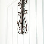 Front Door Wreath Hanger, Adjustable Hook Length Elegant Design, Brown - Image 3