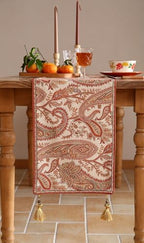 ISAENNE Designer French Linen Table Runner,71"x12"-Chauffrey A - Image 5