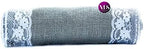 VDS Pack of 10, Burlap Table Runner with White Lace Edge, 100% Natural Jute Rustic Hessian Table Cloth Centerpiece for Wedding Birthday Party Banquet Table Decoration (Size 12X108 Inch)(Silver Grey) - Image 4