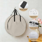 30 Inch Round Storage Bag 2 Pack,Watercolor Minimalist Pure Color Waterproof Wreath Storage Container with Handles&Zipper White Modern Art Closet Organizer Bags Garland Box - Image 5