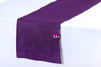 VDS Pack of 15, Burlap Table Runner 100% Natural Jute Rustic Hessian Table Cloth Centrepiece for Wedding Bridal Shower Birthday Event Party Banquet Table Decoration (Size 12X108 Inch)(Purple) - Image 2