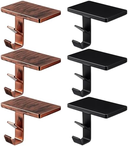 MorningRo 6 Pack 2 in 1 Stocking Holders for Mantle, Black Bronze by MorningRo