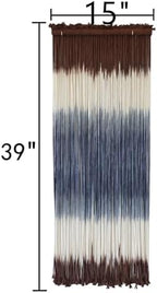 Macrame Wall Hanging Dip-Dye Wall Decor 15''W*39''L Boho Handmade Fiber Wall Art Decor for Nursery Bedroom Living Room - Image 6