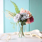 12Pcs Glass Cylinder vases for Centerpieces, 6 Inches Clear Bud Vases for Wedding Decorations,Floral Vase Bulk Flower vases,Tall Glass Hurricane Candle Holder for Table Shelf, Party. - Image 5