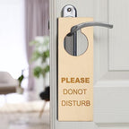 40 Pieces Unfinished Wood Door Knob Hangers, 9.4 x 3.2 x 0.1 Inch, Door Knob Signs for Painting, DIY Craft, Home, Office Hotel Decoration, Business Use, Arts and Crafts (Pack of 2) - Image 5