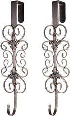 2 PCS Wreath Hangers for Front Door 15.5" Wreath Hook Over the Door by Mervkis