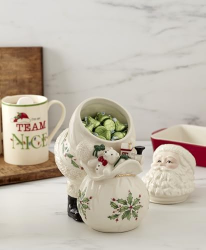 Lenox Holiday Serveware Collection, Porcelain Tableware & Entertaining Pieces, Treat Jar - Image 5