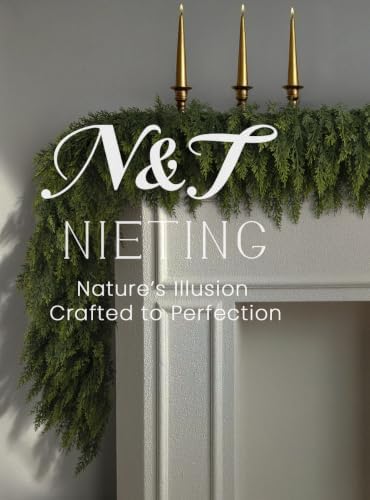 24pcs 9Ft Christmas Cedar Garland by NTNIETING