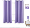 Lavender Girls Room Darkening Curtains for Nursery Set 2 Panels Short Grommet Blackout Window Drapes Block Insulated Thermal Light Purple Room Decor for Girls Bedroom Kids 54 Inch Length Lilac by KOUFALL