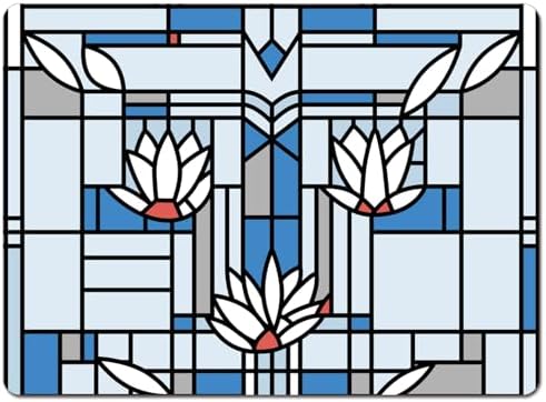 CounterArt Water Lilies by FLW Boxed Set of 4 Hardboard Placemats by CounterArt