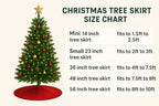 Sophia-Art Christmas Tree Skirt, Luxury Velvet Plush Skirt, Xmas Decoration Holiday Party Décor, Soft Velvet Home Décor Merry Christmas Party Christmas Tree Decorations (Brown,56 Inch) - Image 2
