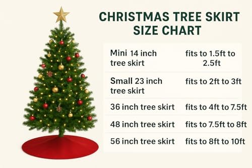 Sophia-Art Christmas Tree Skirt, Luxury Velvet Plush Skirt, Xmas Decoration Holiday Party Décor, Soft Velvet Home Décor Merry Christmas Party Christmas Tree Decorations (White,23 Inch) - Image 2