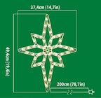 Christmas Window Silhouette Lights, Lighted Star of Bethlehem Double Sided Decorations with 50 Count Incandescent Mini Light, for Holiday Indoor Wall Door Glass Decor - Image 7