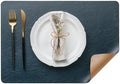 DOLOPL Placemats Set of 12, Reversible Dual-Color Faux Leather Place Mats by DOLOPLOfficial