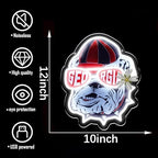 Funny Gaming Bulldog LED Neon Sign，Football Team Light Up Sign for College Room Wall Decor, Sports Fans Gifts for Men Boyfriend Alumni, Game Day Tailgate Bar Neon Lamp, Hanging Night Light - Image 4