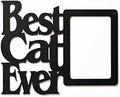 Wall Word Art Decorative Wood Sign for Pet, Dog, Cat, Horse, Pig, Animal Lovers with Fun Sayings and Quotes, 11 x 9 inches (Best Cat Ever) by MemoryMatsWordArt