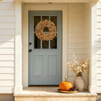 20 Inch Fall Wreaths for Front Door, Autumn Leaves Outdoor Wreaths - Image 5