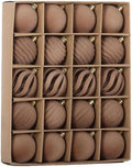 20Pcs Velvet Ornaments for Christmas Tree,2.36In Christmas Ornaments Set by Senjie