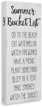 Stupell Industries 'Summer Bucket List Casual Sign'| Canvas Art - Image 2