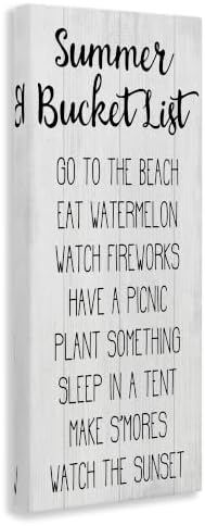Stupell Industries 'Summer Bucket List Casual Sign'| Canvas Art - Image 2