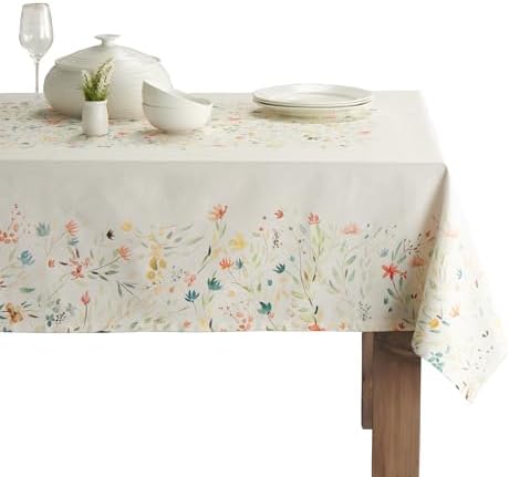 Maison d' Hermine Table Cloth Square Table Reusable 100% Cotton 54"x54" by MaisondHermine