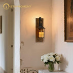 Wall Candle Sconce with Black Lantern, Set of 2 Farmhouse Decor - Image 6