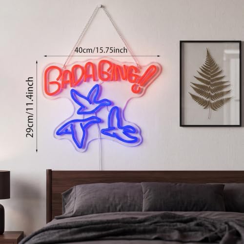 Zhengmy Bada Neon Sign Bing LED Neon Light for Wall Decor - Image 3