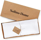 Solino Home 100% Pure Linen Table Runner White Extra Long, Fete 14 x 144 in - Image 5