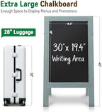 TEAKMAMA A Frame Chalkboard Signs 40"x20", Large Freestanding Chalk Board - Image 2
