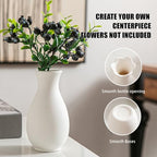 Ceramic Bud Vases, White, Set of 10 - Image 3